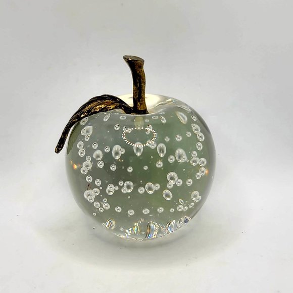 Glass Apple Paperweight - Picture 4 of 6